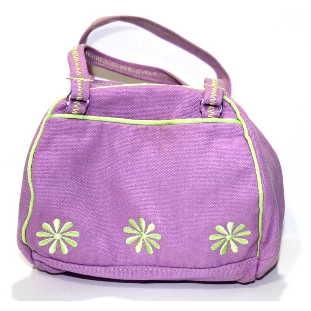 Webkinz Funky Flower Plush Pet Animal Purse Carrier Purple Lilac Rainbow Ganz 7"